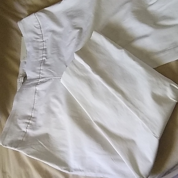 White stretch crop pants,size 14,never worn. - Picture 1 of 6
